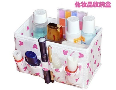 【熱銷 桌面收納盒 收納盒批發 可折疊化妝品收納盒】價格,廠家,圖片,收納箱、收納盒,浙江匯集箱包-